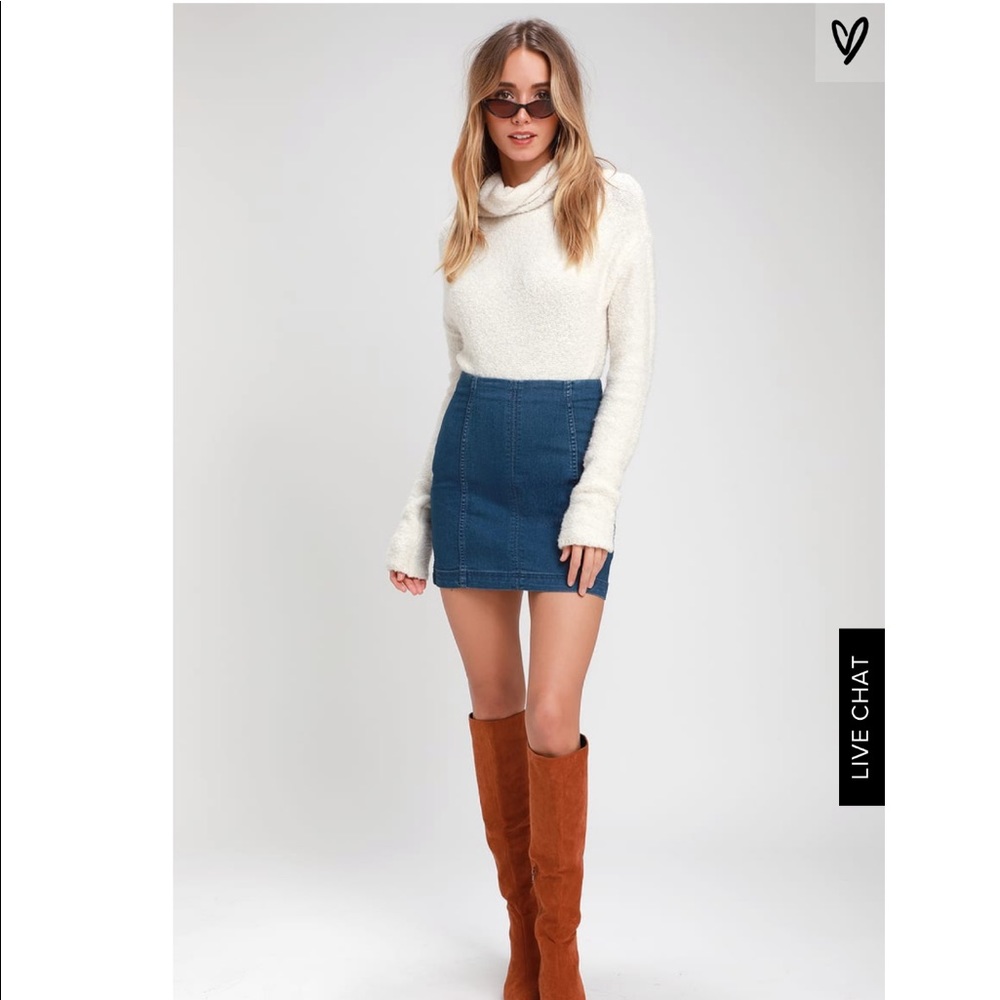 Free People Modern Femme Mini Skirt